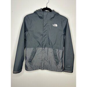 The North Face Vortex Triclimate Jacket Boys Gray Zip Out Layer Hood Large 14/16